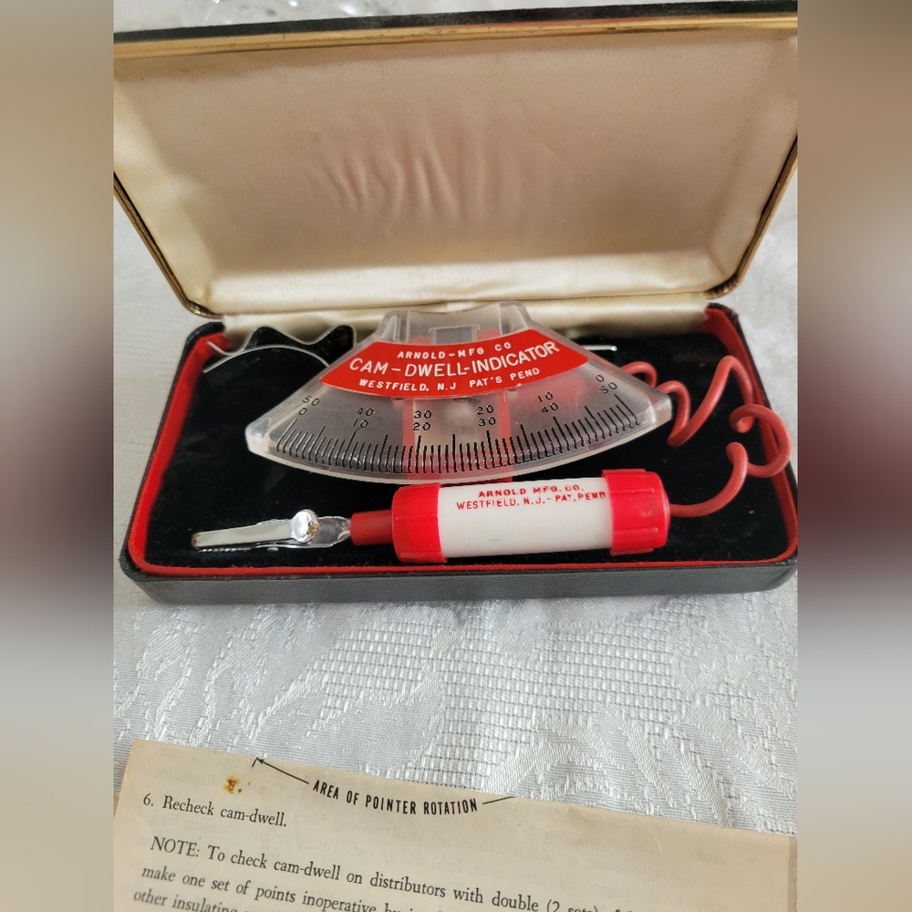 VTG Arnold MFG Cam-Dwell Indicator with Red Accents EUC
